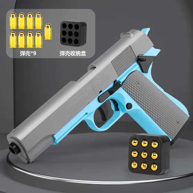M1911 Colt Glock Shell Throwing Pistol Foam Darts Blaster Manual Toy Gun Safe Weapon Model For Adults Boys Outdoor Games Gifts 2