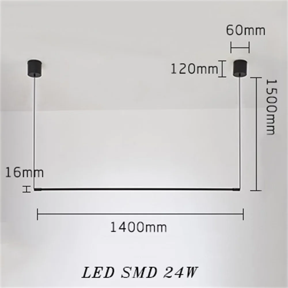 Horizontal Lamp 24w Скандинавский современный минималистичный Креативный светодиодный напольный светильник для гостиной, спальни, прикроватный светильник, черный алюминиевый торшер - Цвет абажура: Horizontal Lamp 24w