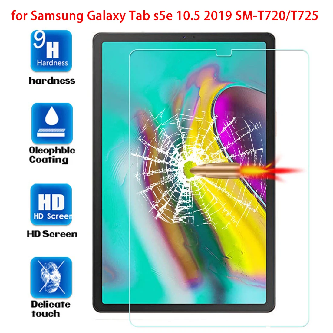 Закаленное стекло для samsung Galaxy Tab S5e 10 5 2019 Защитная стеклянная крышка SM-T720 T725 5" |