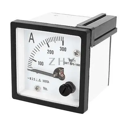 

AC 0-300A Measuring Range Panel Mounting Ammeter Ampere Meter 99T1 48mm x 48mm