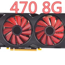 Б/у видеокарта XFX RX 470 8GB 256Bit GDDR5, видеокарты для AMD RX 400 серии VGA, RX470 DisplayPort 470 8G HDMI