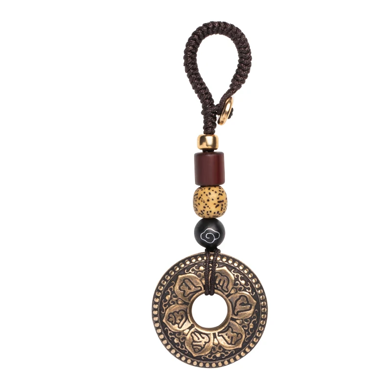 brass mantra luky ring rope pendant (2)