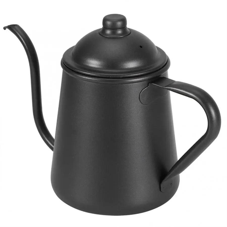 Moka горшок 900 мл нержавеющая сталь черный бытовой портативный узкий длинный рот кофейник чайник