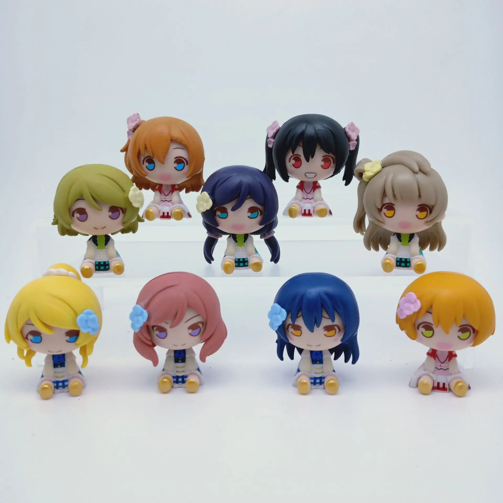 9 шт./компл. аниме LoveLive! Minami Kotori Костюма Сонода Уми Tojo Nozomi Hoshizora Rin язавы Нико ПВХ