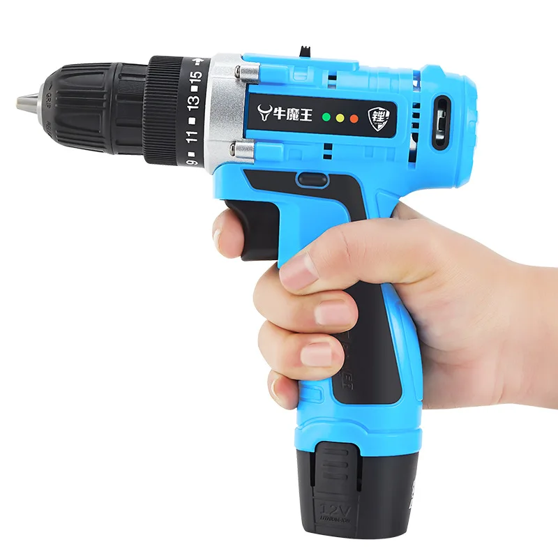 

Bull Demon King 12V Lithium Electric Drill Rechargeable Hand Drill Small Pistol Electric Drill Multi-functional Household Electr