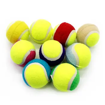 

16PCS Soft Rubber Squeaky Tennis Balls Toy Small Dogs Pets Chasing Training Toy