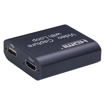 

For Live Streaming Game Recording With Loop Video Card Computer PC 4K Meeting Grabber Portable Accessories USB To HDMI