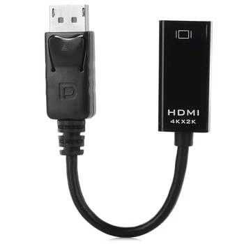 

DisplayPort DP to HDMI 1 4 Adapter Cable DP to HDMI Adapter with Audio Support 3D for ATI Black 2PCS