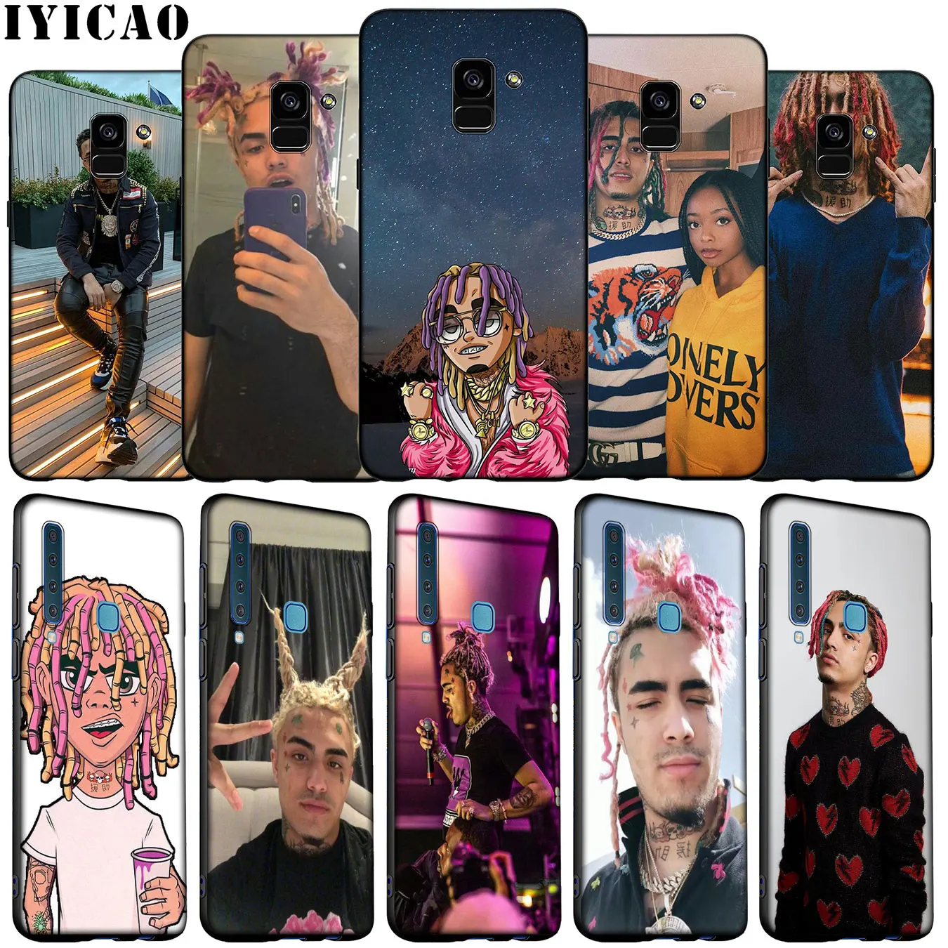 Мягкий силиконовый чехол для телефона IYICAO lil pump Samsung Galaxy A6 A9 A8 A7 2018 A3 A5 Note 9 8 10 Plus 20