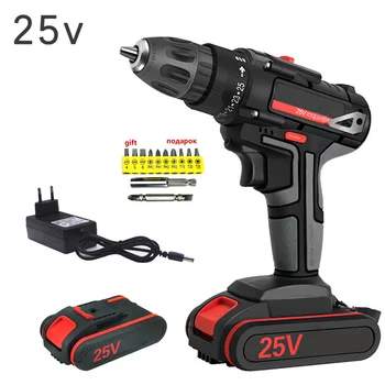 

25V Electric Drill Cordless Screwdriver Handheld Wrenches Rechargeable High Quality Electric Drill