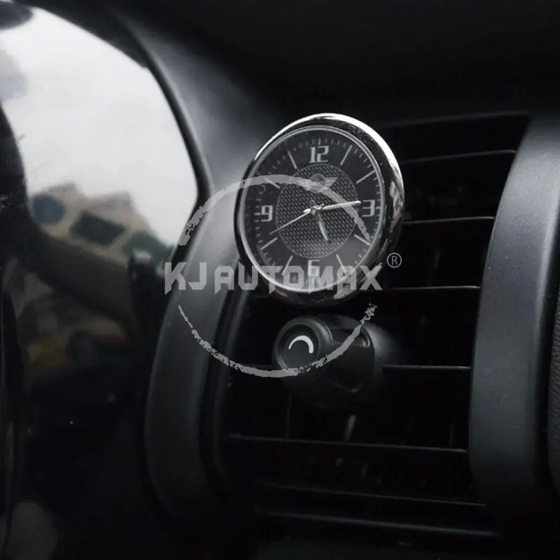 KJAUTOMAX для Mini Cooper R50 R53 R54 R55 R56 R60 F54 F55 F56 электронные часы Юнион Джек мини Логотип Автомобильные аксессуары из металла