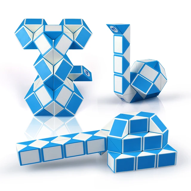 Qiyi 3D Magic Ruler Cube 24/36/48 Segments Cubo Magico Snake Twist Cube Puzzle Kid Educational Toys for Children 6