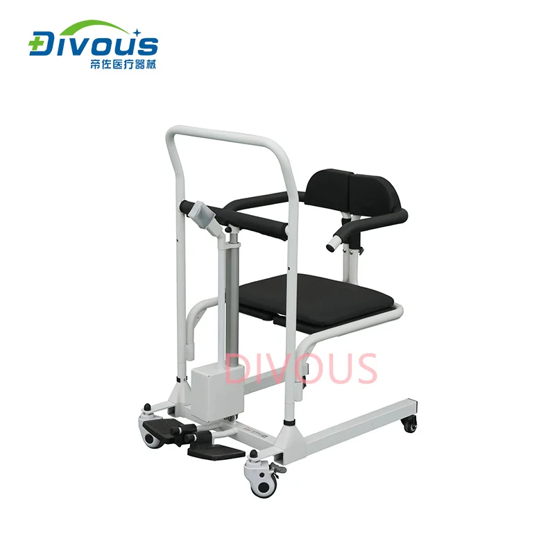 Health Care Disabled Commode Chair Shower Chair Transfer Wheelchair Indoor And Outdoor Patient Lift 2