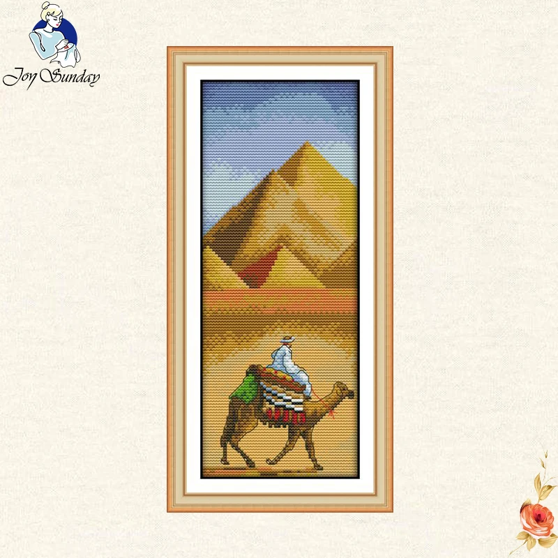 Joy Sunday Pyramids, египетская Китайская вышивка крестиком, вышивка, сделай сам пейзажная живопись, вышивка крестом, наборы, 11ct Декорации для дома