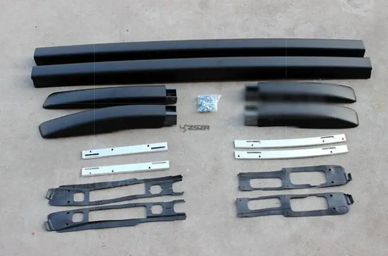 Черные боковые рейки рельсы на крышу для Mitsubishi ASX 2010 2015 Z2AAE017|roof rack|rail roof racksrails |