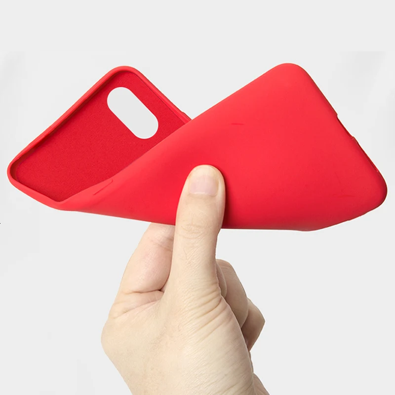 Жидкий силиконовый чехол для Xiao mi CC9 CC9E mi 9T 9 SE 8 Lite A3 A2 6 Play mi x 3 2S 2 mi crofiber тканевая подушка для подкладки 500 шт