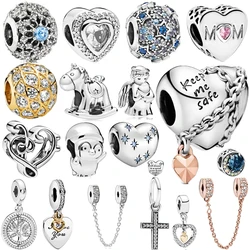 New Fashion 100% 925 Sterling Silver Charms Cross Angel Beadeds Pendant Suitable For Jewelry DIY Plata 925 Original Por Mayoreo