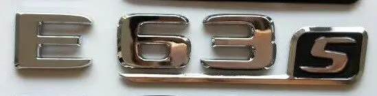SILVER Буквы для E 63s эмблемы для Mercedes Benz W212 W213 C207 S212 S213 E63s E63 S AMG - Цвет: SILVER