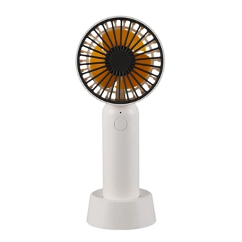 

Mini Handheld Fan, USB Desk Fan, Powerful Small Personal Portable Fan Speed Adjustable 3 Speed Hanging Personal Fan for Home Off
