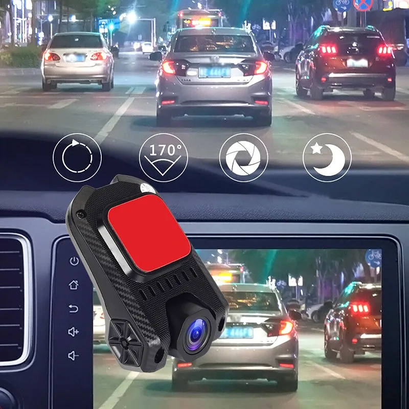 Автомобильный видеорегистратор Andorid USB Dash camera ADAS 1080P Full HD рекордер ночного видения циклическая запись g-сенсор 170 ° широкоугольный видеорегистратор