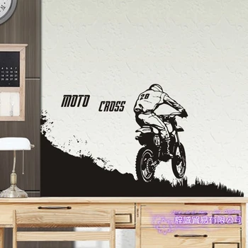 

Off-road Motorcycle Stickers Racing Vehicle Motocross Posters Vinyl Wall Decals Decor Mural Extreme Autocycle Racing Decals