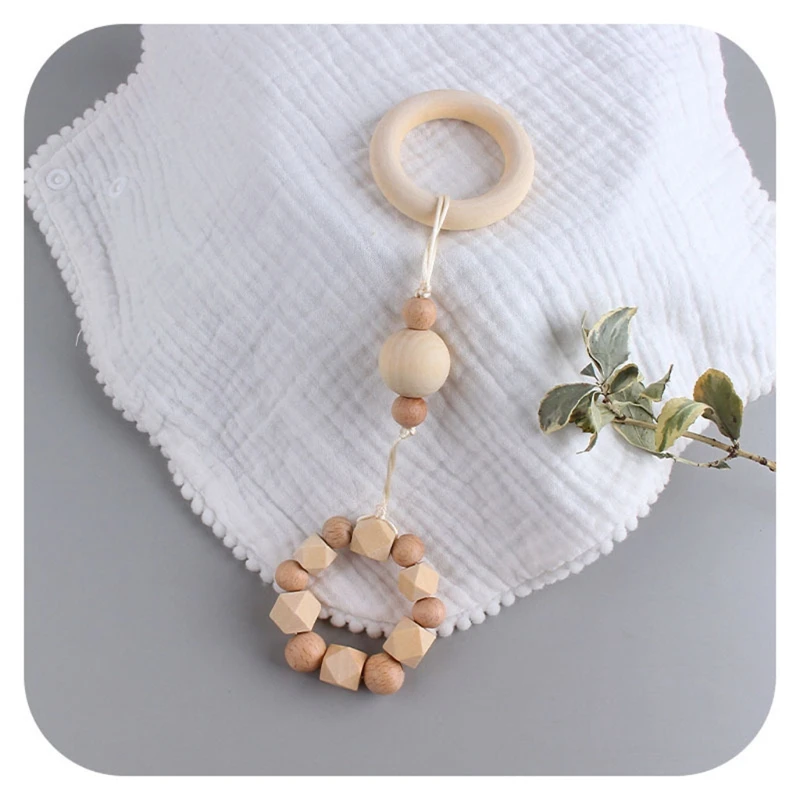 3Pcs/Set Nordic Style Baby Play Gym Frame Pendants Wooden Activity Gym Frame Stroller Hanging Pendants Baby Play Toys