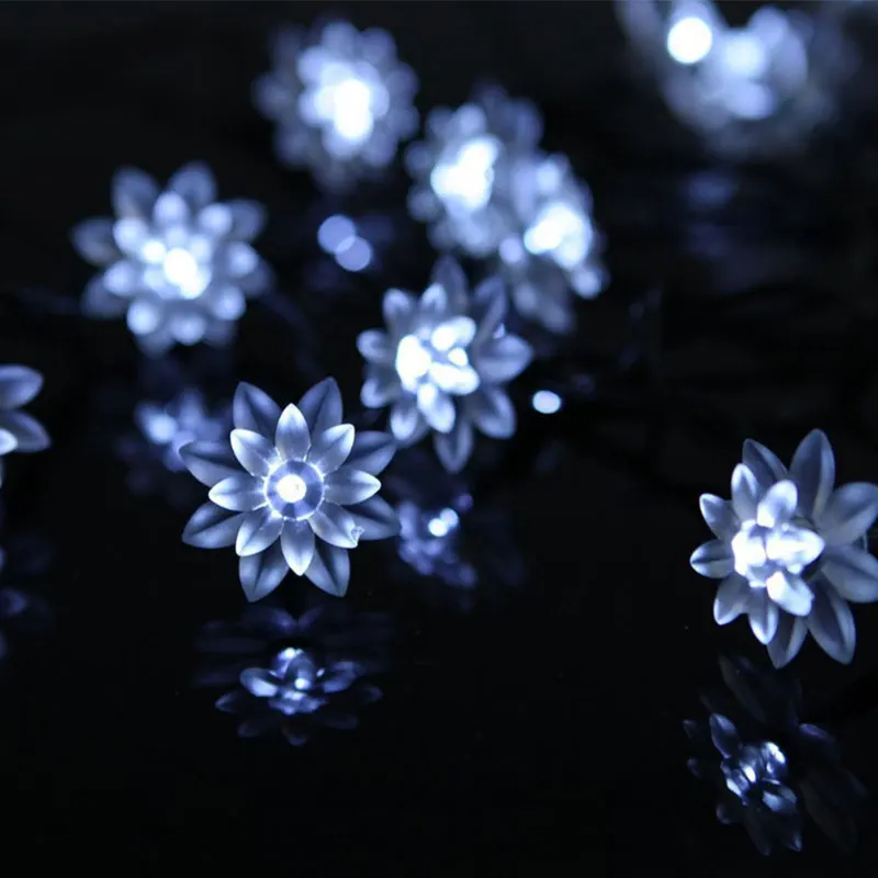 СВЕТОДИОДНАЯ Гирлянда в виде цветка вишни садовый декоративный шнурок на