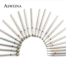 1 قطعة أظافر مرصعة بالألماس الحفر بشرة بت الكرة قاطعة المطحنة الأزيز ل الكهربائية آلة أظافر بشرة نظيفة ملفات مسمار أدوات الرسم(China)