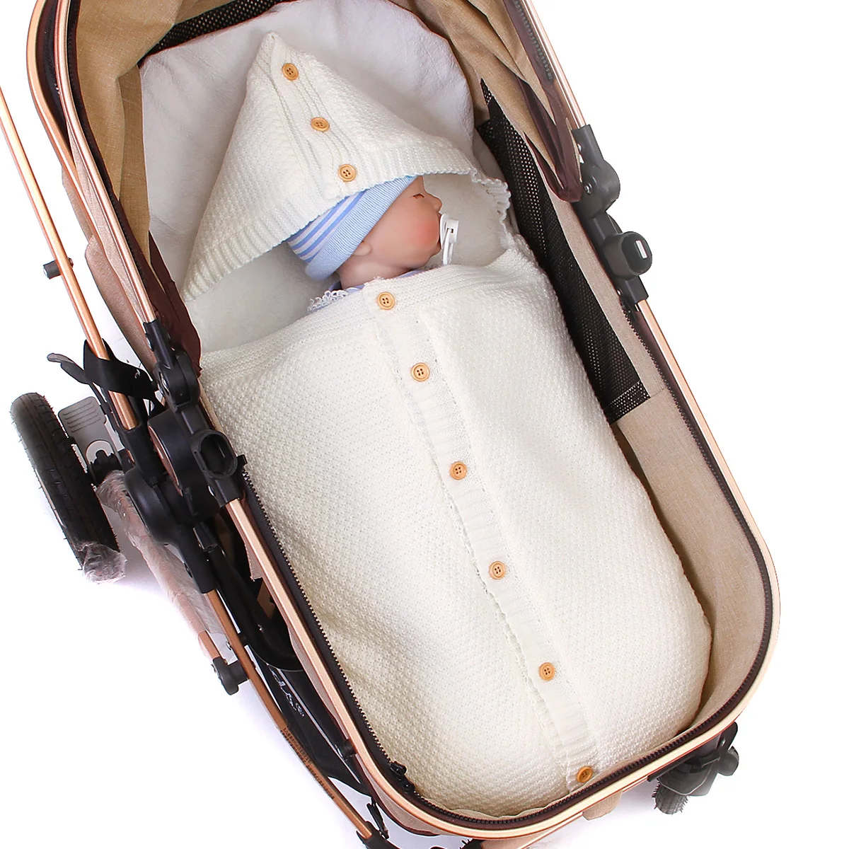 Осенний хлопковый бархат конверты для новорождённых Детские коляски постельного белье для пеленания Обёрточная бумага спальный мешок одеяла серый Infantil спальные мешки