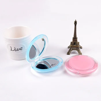 

5pcs Acrylic Folding Round Makeup Mirror Double-sided Small Mirror Korea Creative Portable Portable Mirror Dressing Mirror