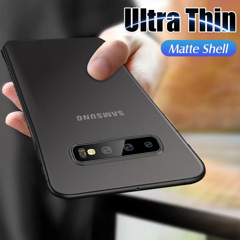 

Ultra Thin Matte PP Case For Samsung Galaxy Note 10 Pro 8 9 S8 S9 S10 Plus S10 Lite E S8 Hard PC Slim Full Cover Protective Case
