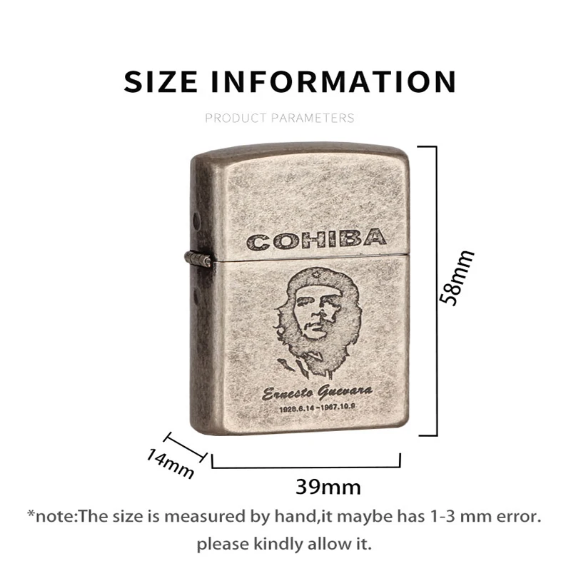 COHIBA зажигалка для сигар, 2 фонарь, Крутые гаджеты, портативная Зажигалка для сигарет, аксессуары для путешествий с подарочной коробкой