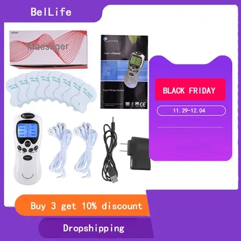 

8 Massage Mat TENS Massager Major For Head Neck Back Joint Pain Led Display Fat Burner Electric Muscle Stimulator Anti-Cellulite