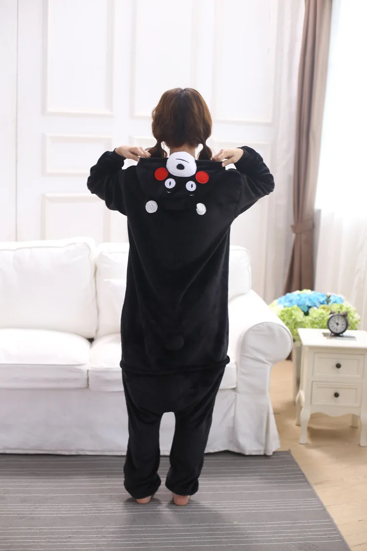 bear Аниме, для взрослых, Пикачу, кигуруми, единорог, Onesie, фланелевая Женская пижама, костюм животного, необычный, Покемон, косплей, цельное, ночное белье - Цвет: bear
