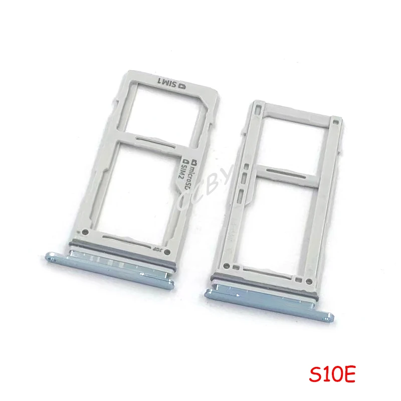For Samsung Galaxy S10E S10 S10 Plus Sim Card Reader Holder Dual & Single Sim Card Tray Holder Slot Adapter phone sim tray holder
