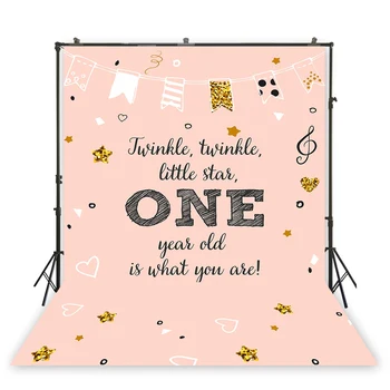 

HUAYI 1st birthday party selfie background photography studio photo backdrop studio props photoboothXT-7486