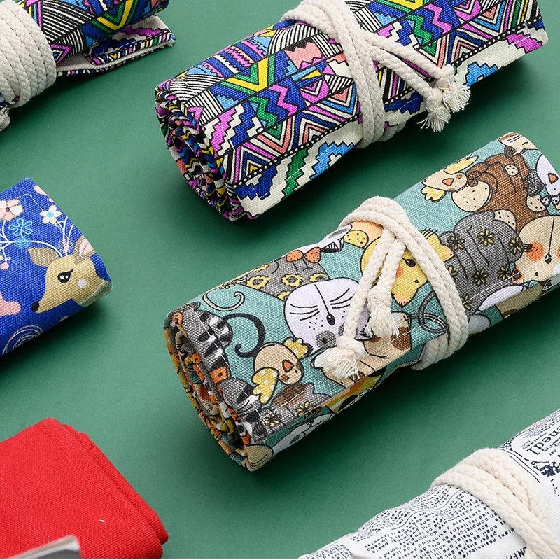 Сумка для карандашей, вместительная, цветная, Корейская, японская, для учеников начальной и средней школы, 48 отверстий