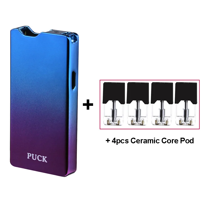 with Ceramic pod Demon Killer PUCK MOD kit 0,7 мл Керамика/PCTG ядро pod электронная сигарета Vape коробка мод Vape ручка VS JC01 pro W01 комплект - Цвет: with Ceramic pod