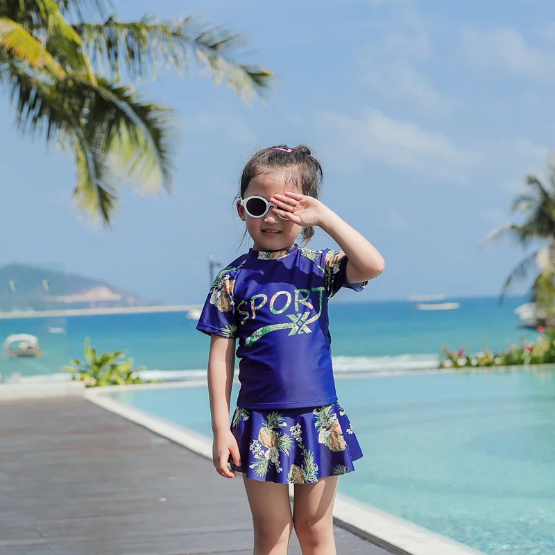 as figure Bikinis Female Swimsuit Ladies May Beach Free Shipping Three Piece Couple Split Swimsuits With Skirt For Children Animal - Цвет: as figure