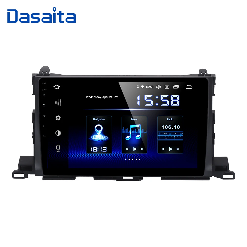 10," Автомобильный мультимедийный 1 Din Android 9,0 для Toyota Highlander gps автомобильная стереосистема Bluetooth MAX6 64 Гб rom