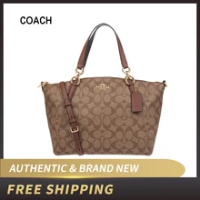 Подлинный и бренд, маленький тренерский ранец Kelsey в фирменной канве, женская сумка F28989