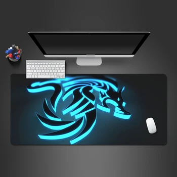 

Blue Dragon Totem Mouse Pad Super Hot Hight Quick PC Gaming Computer Mouse Pad Computer Keyboard Mouse Mat To Gamer Best Gift