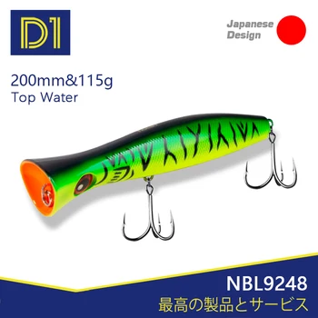 

Noeby NBL9248 big popper lures saltwater poppers sea fishing hard bait 200mm 115.2g top water Floating abs plastic France hook