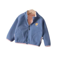 Ropa de moda para bebé, Chaqueta de algodón para niño y niña, ropa de dibujos animados para niño, chaqueta informal con cremallera para niño pequeño, novedad de primavera