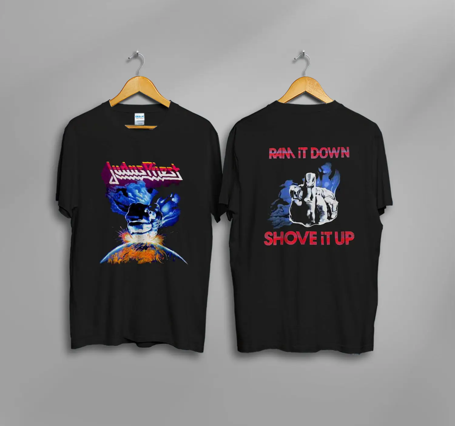 1980S Judas Priest оперативная память его вниз Винтажная Футболка Редкие Sz S M L Xl 2Xl