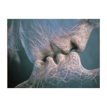 

DIY Square Diamond Painting Full Rhinestone Couple Kiss Diamond Embroidery Cross Stitch Home Decor