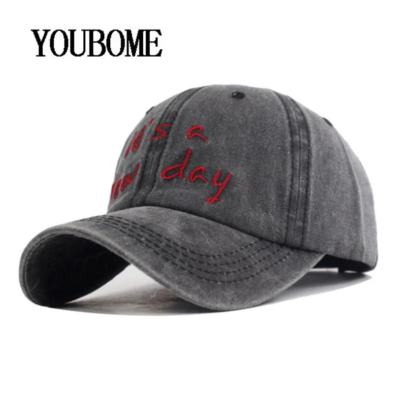 

100% cotton men baseball cap hats for women snapback vintage dad hat NEW DAY embroidery letter outdoor sports men's baseball hat