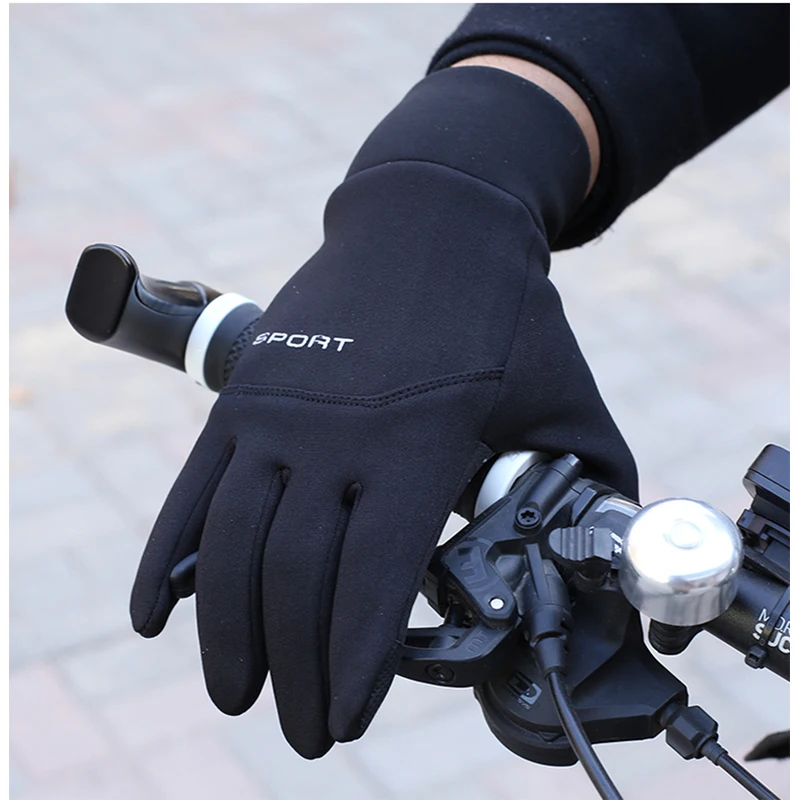 

Autumn Winter Gloves Unisex Plus Warm Riding Glove TouchscreenWaterproof Full Finger Thickening Wind and Cold Protection