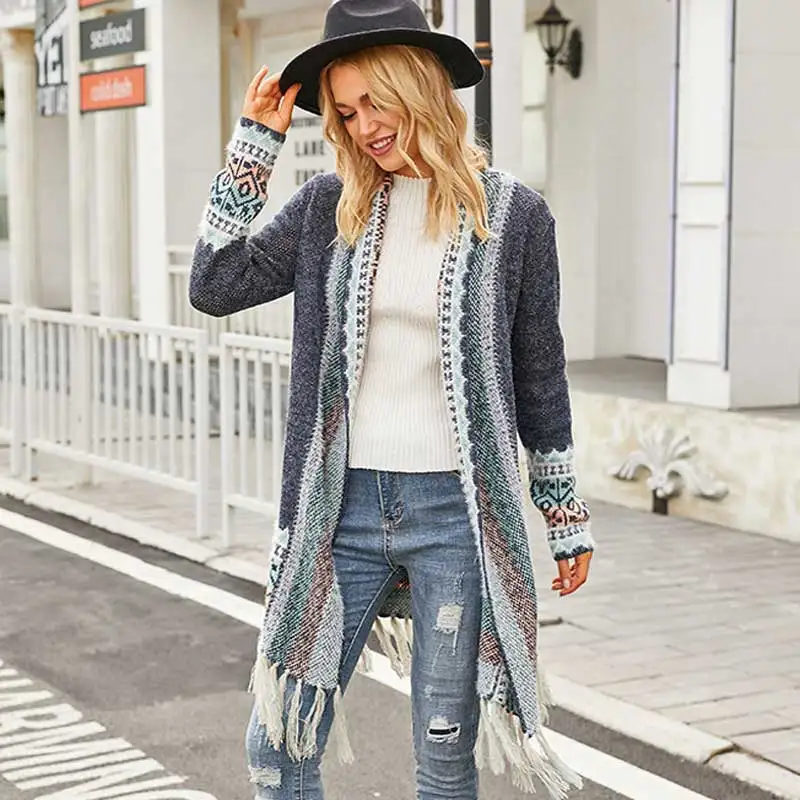 Boho Inspired Bohemian Sweater Coat 