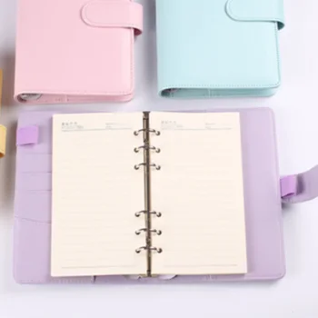 

Classic Loose Leaf Ring Binder Notebook Planner Diary Notebook Cover PU Leather Cover @M23 Notebook